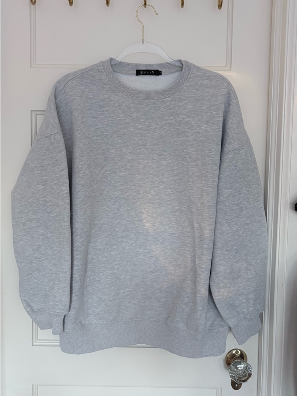 Gray oversized crewneck
